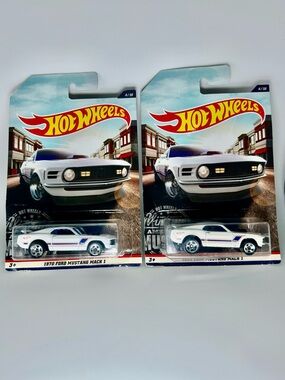 Hot Wheels Mustang Lot of 2x - 1970 Ford Mustang Mach 1 Vintage American Muscle
